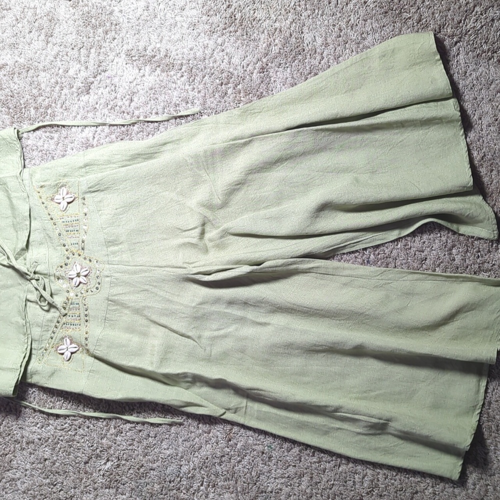 NWT Cotton/Rayon/Linen 2 Piece Set Made In India Would Fit Best Size M - Picture 3 of 14